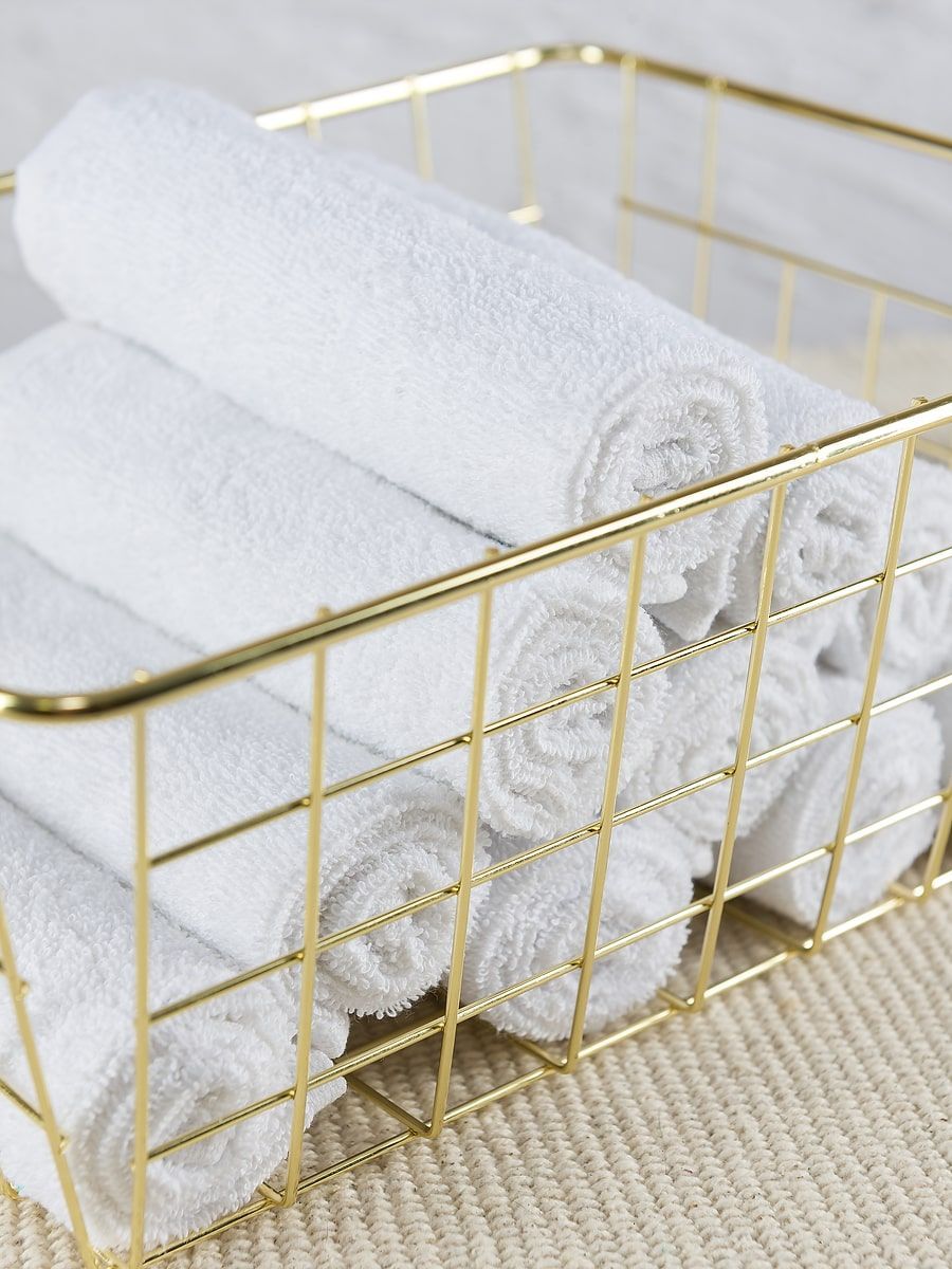 снимок Набор махровых салфеток 10 шт ( 30*30 ) белый от магазина BIO-TEXTILES ОПТ