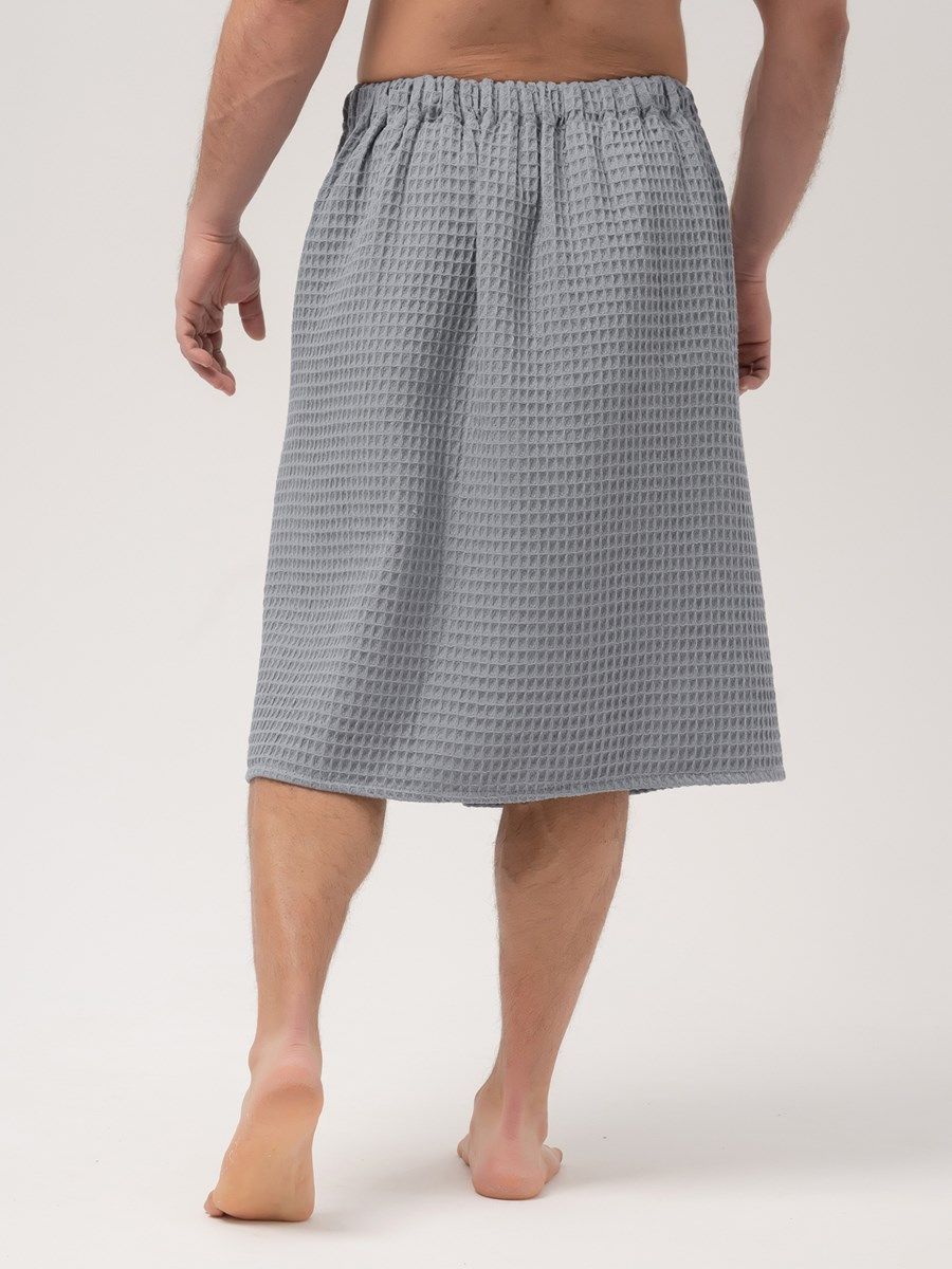 снимок Килт вафельный PandaHug Orlando серый от магазина BIO-TEXTILES ОПТ