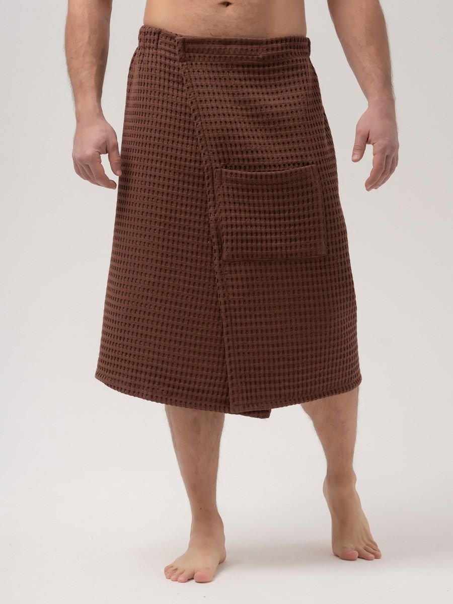 снимок Килт вафельный PandaHug Orlando шоколадный от магазина BIO-TEXTILES ОПТ