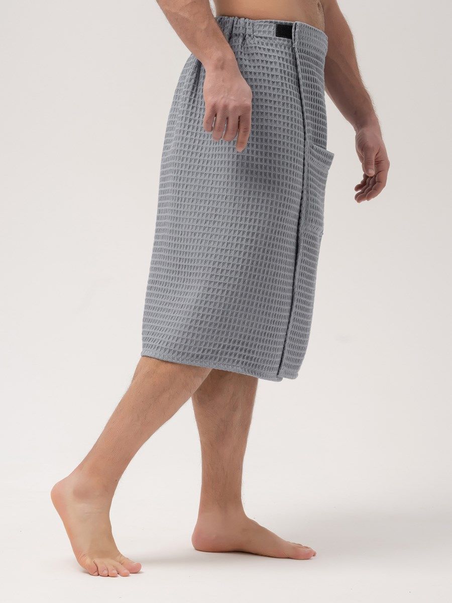 снимок Килт вафельный PandaHug Orlando серый от магазина BIO-TEXTILES ОПТ