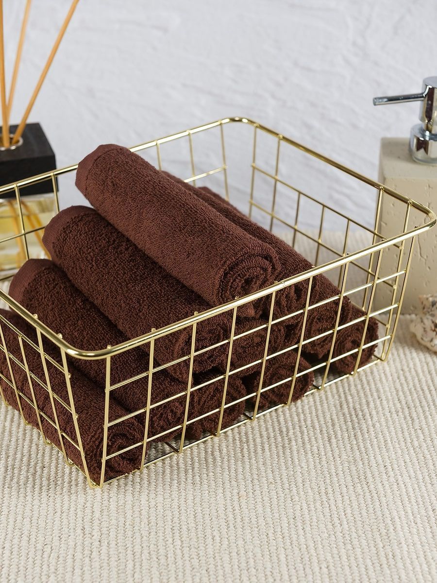 снимок Набор махровых салфеток 10 шт ( 30*30 ) шоколадный от магазина BIO-TEXTILES ОПТ