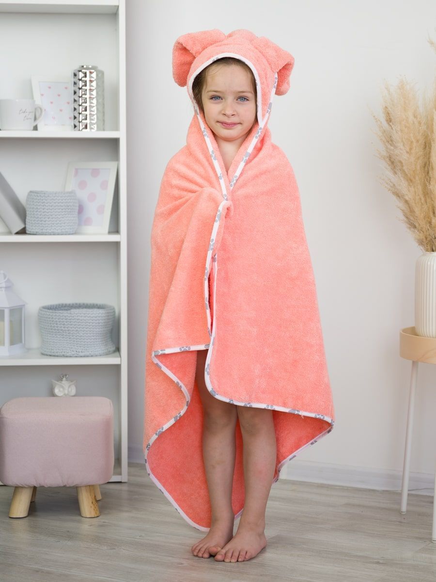 снимок Уголок детский "ЛАПУШКА" 95*95 см. персиковый, окантовка бязь от магазина BIO-TEXTILES ОПТ