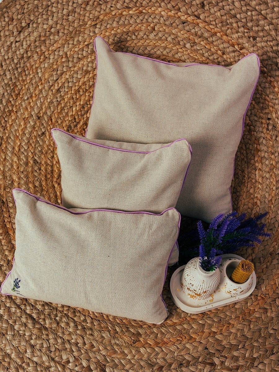 снимок Подушка "Сила природы" с лузгой гречихи, лен + с запахом лаванды от магазина BIO-TEXTILES ОПТ