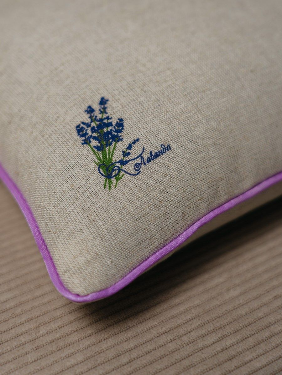 снимок Подушка "Сила природы" с лузгой гречихи, лен + с запахом лаванды от магазина BIO-TEXTILES ОПТ