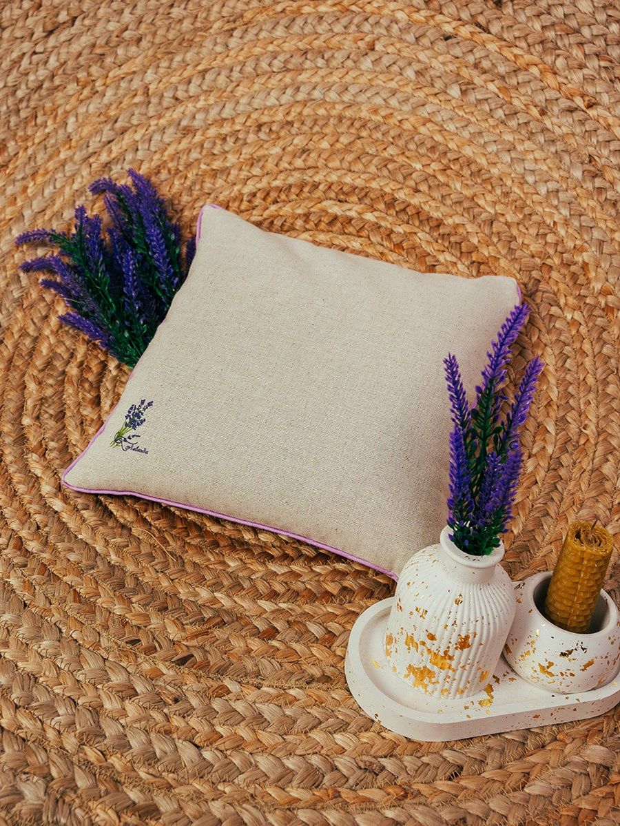 снимок Подушка "Сила природы" с лузгой гречихи, лен + с запахом лаванды от магазина BIO-TEXTILES ОПТ