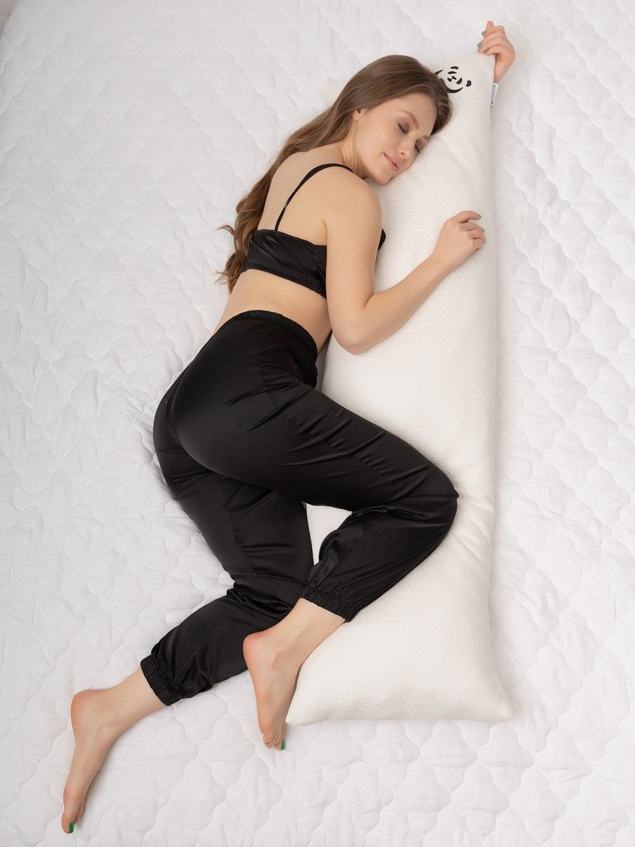 снимок Подушка с эффектом памяти PandaHug "BODY PILLOW" 140*40, дробленное ППУ от магазина BIO-TEXTILES ОПТ