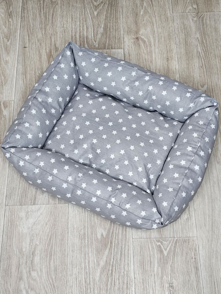 снимок Лежак для кошек и собак "звезды" серый от магазина BIO-TEXTILES ОПТ