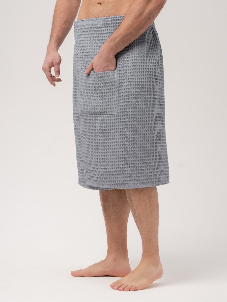 снимок Килт вафельный PandaHug Orlando серый от магазина BIO-TEXTILES ОПТ