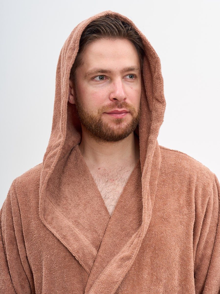 снимок Халат махровый с капюшоном, мокко от магазина BIO-TEXTILES ОПТ