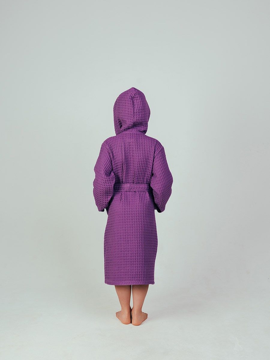 снимок Халат вафельный детский "Комфорт" сиреневый от магазина BIO-TEXTILES ОПТ